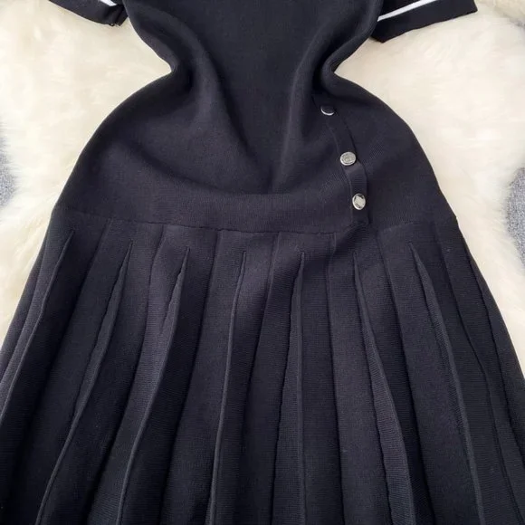 women's french knitted dress - Picture 5 of 9